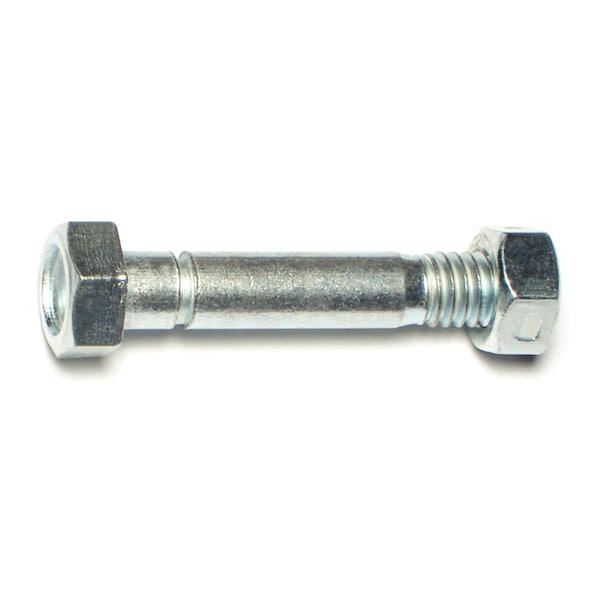 Midwest Fastener 5/16" x 1-3/4" Zinc Plated Steel Snow Blower Shear Pins and Nuts 6PK 67142 - main